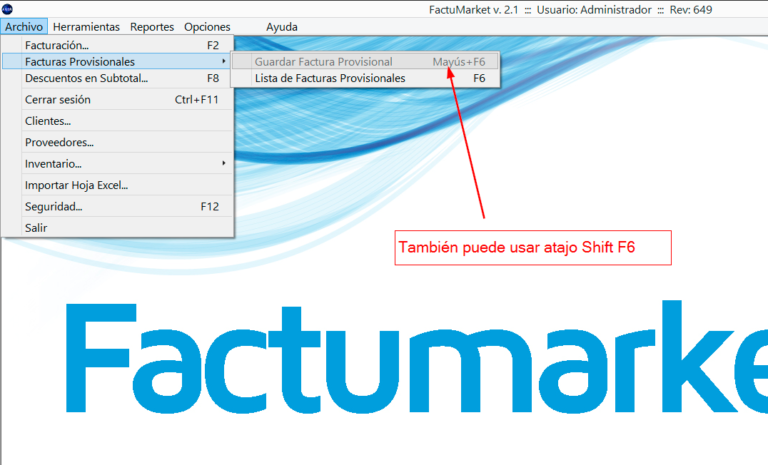 factura provisional factumarket